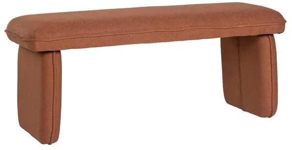 Hübsch Mellow Bench Red Brown