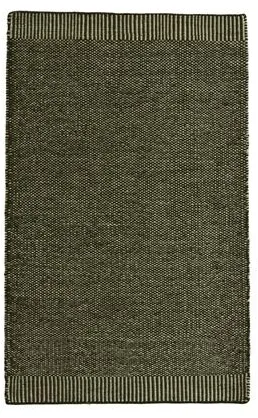 Woud Rombo Rug 240x170 cm Off White/Moss Green