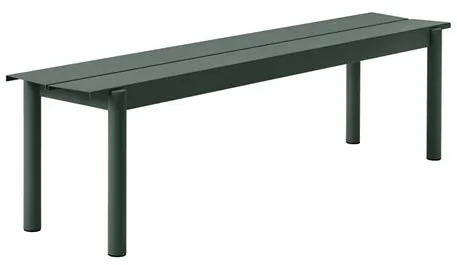 Muuto Linear Steel Bench Dark Green 170 X 34 cm