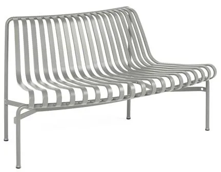 HAY Palissade Park Dining Bench Out 1 Pc. incl. Mounting Set Not Freestanding Sky Grey