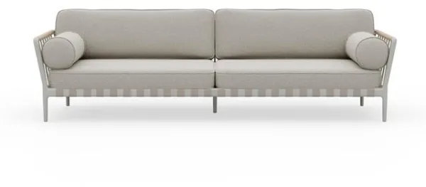Vipp 720 Open-Air 3-Seater Outdoor Sofa Light Grey