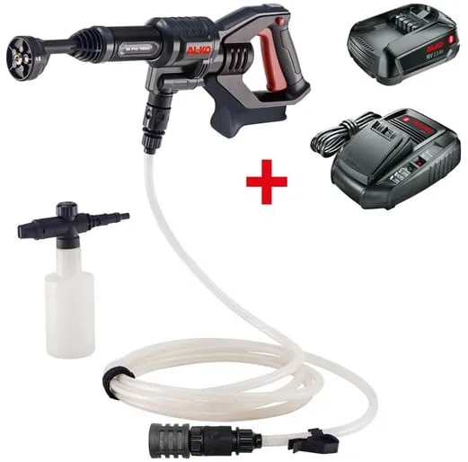 AL-KO Cordless Pressure Washer PW 1850 18 V incl. Battery and Charger