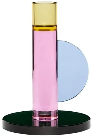 Hübsch Astro Candle Holder Light Pink