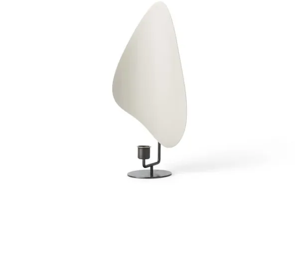 Audo Flambeau Candlestick H34 Burnished Brass/Grey