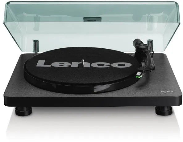 Lenco L-30BK Record Player with USB/PC encoding - Black - Turntable Black