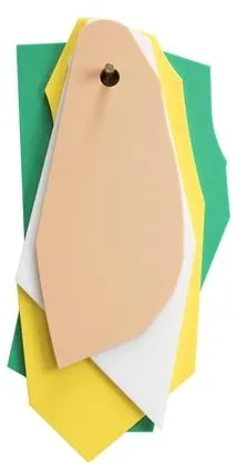 Valerie Objects Cutting Board/Hanger Green/Yellow/White/Pink