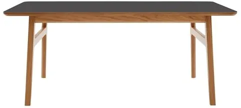 Magnus Olesen Freya Coffee Table Solid Lacquered Oak/Linoleum Black 4023 Forbo L 120 x W 60 x H 50