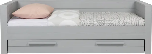 Dennis, Sofa bed, grey, H73x101x219 cm, pine