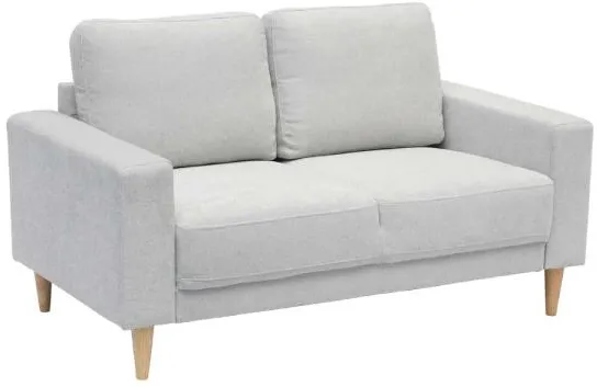 Homeville Cambridge 2 seater fabric light grey 143x80x82cm