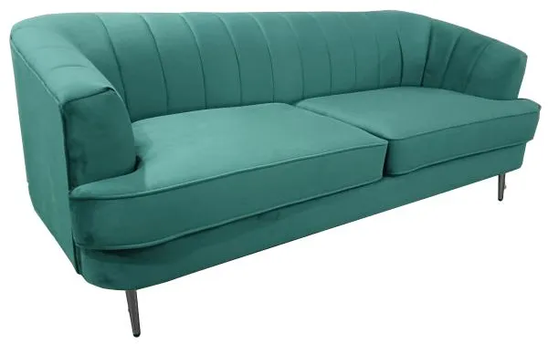 Homeville Andria 3 seater velvet green 200x89x79cm