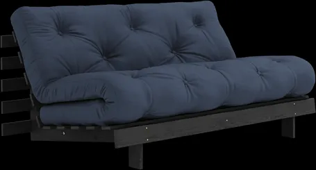 Karup Design Roots Sofa Bed with Roots Mattress 160x200 Navy Blue/Black Lacquered