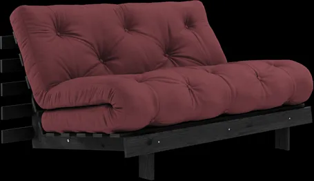 Karup Design Roots Sofa Bed with Roots Mattress 140x200 Bordeaux/Black Lacquered