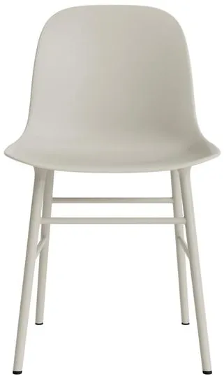 Normann Copenhagen Form Dining Chair Light Grey/Steel